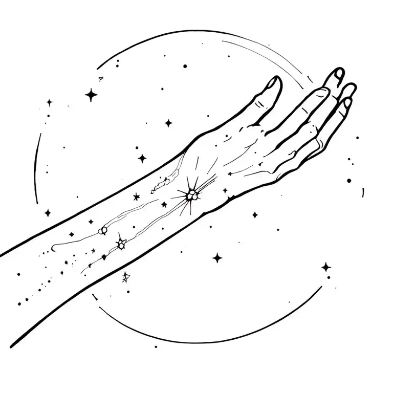 Orion arm of the milky way galaxy,  tattoo design idea