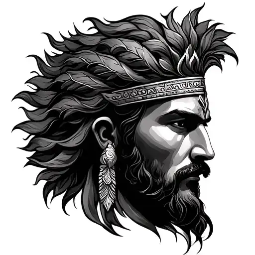 Mahabharat tattoo design idea