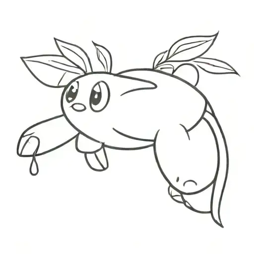 Kirby wearing a thong tattoo design idea