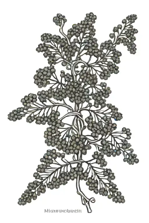 mimosa hostilis dmt molecule forming tattoo design idea