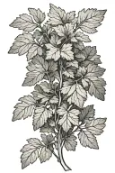 Parsley tattoo design idea