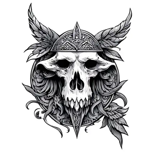 Anglo Saxon tattoo design idea