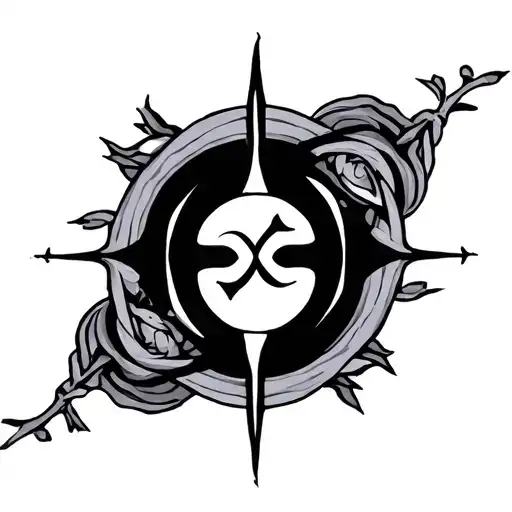 Karma symbol tattoo design idea
