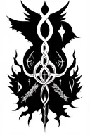 Runes, ancestors, power, knowledge tattoo design idea
