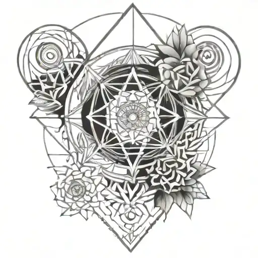 Pineal Gland mandala design incorporating tattoo design idea