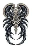 gemini zodiac sign tattoo design idea