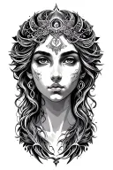 gemini zodiac sign tattoo design idea