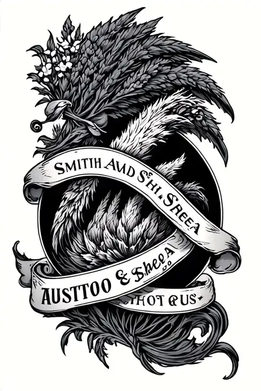 smith and Shea crest  tattoo design idea