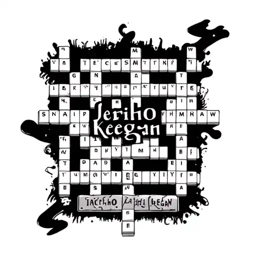 "Jericho Keegan" Crossword Puzzle tattoo design idea