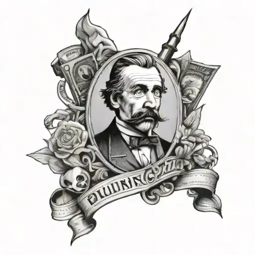 picsou blunt money tattoo design idea