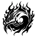 Elden Ring frenzy flame burns tattoo design idea