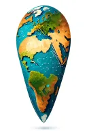 world map adventure tattoo design idea