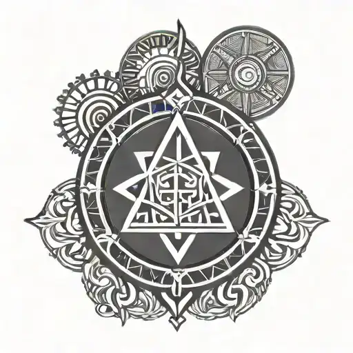 ethiopian symbol tattoo design idea