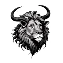 Leo Taurus tattoo design idea