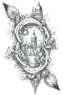 duality tattoo design idea