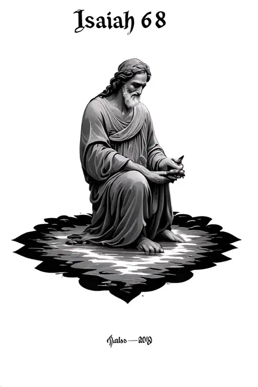 Isaiah 6 8 tattoo design idea