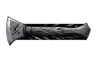 Tomahawk axe tattoo design idea