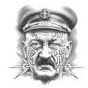 hitler tattoo design idea