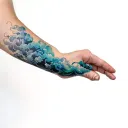 Filler Clouds and Smoke tattoo design idea