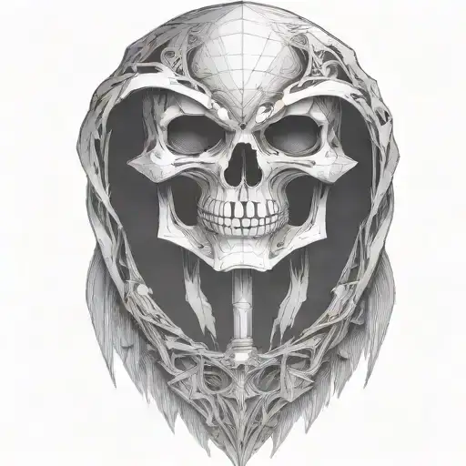 Reaper with scythe tattoo design idea