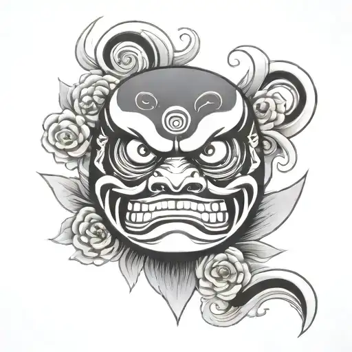 Daruma tattoo design idea