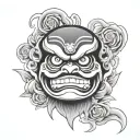 Daruma tattoo design idea