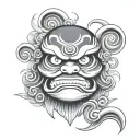 Daruma tattoo design idea