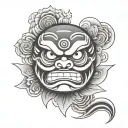 Daruma tattoo design idea