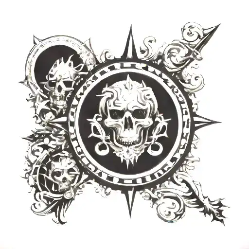 "XVII XII MMXXIV" in a circle tattoo design idea