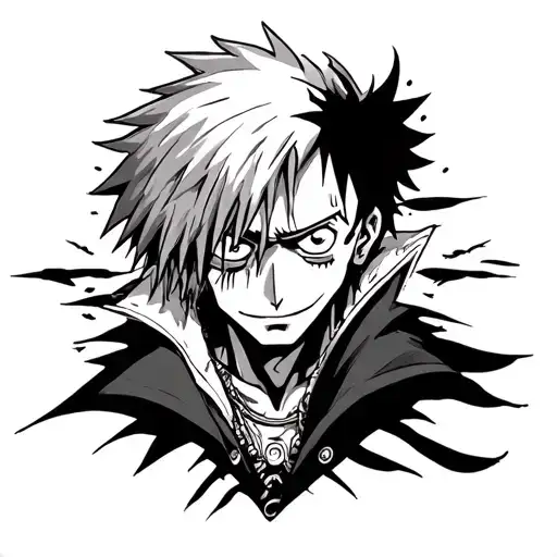 One Piece trafalgar d law tattoo design idea