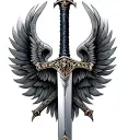 valkyrie sword tattoo design idea