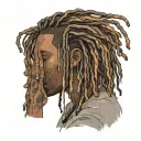 emo,depression,darkness,lonely,suicidal,sad,dark skinned male,dyed short dreads fully hiding face,teens,no tattoos,skinn tattoo design idea