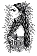 Disney pocahontas tattoo design idea