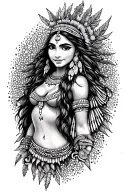 Disney pocahontas tattoo design idea