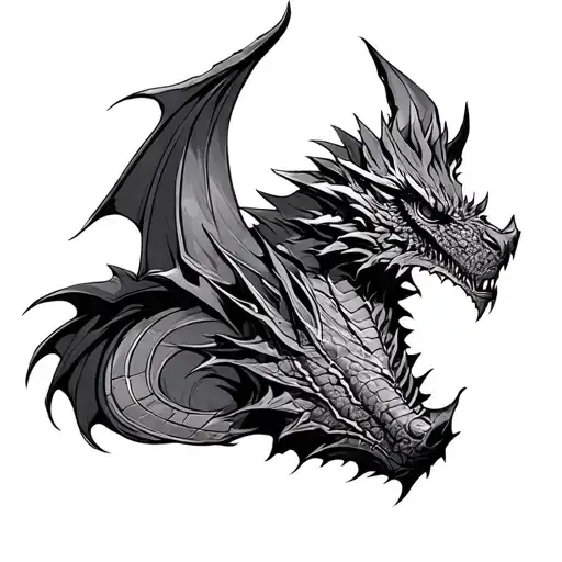 Smaug tattoo design idea