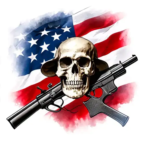 Rebel flag incorporated tattoo design idea