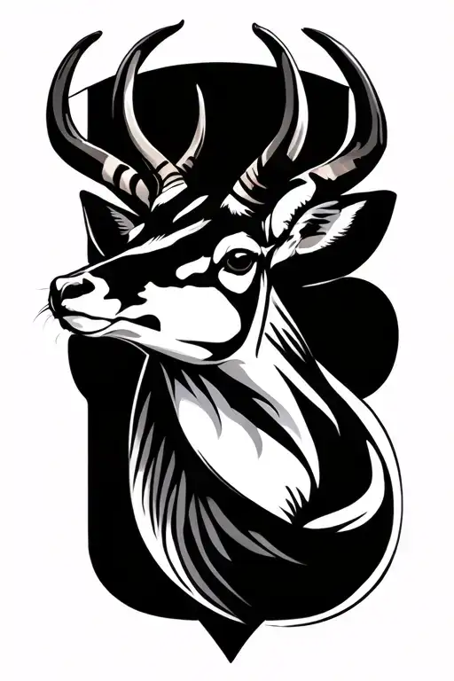 Springbok tattoo design idea