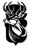 Springbok tattoo design idea