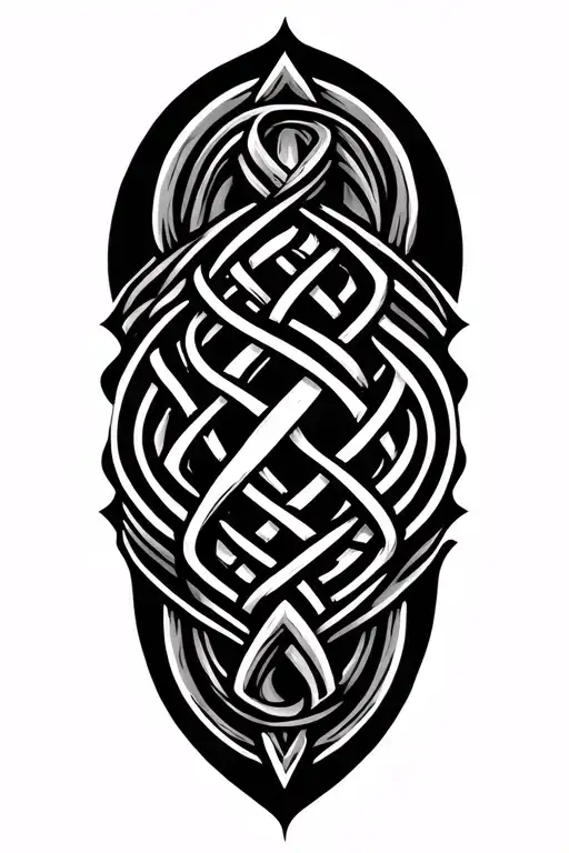 norse knotwork design featuring tattoo design idea