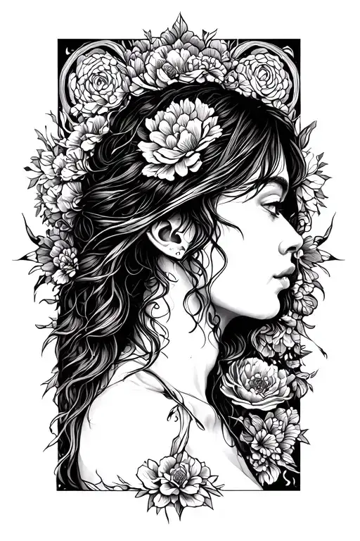 A tattoo that resembles lonelines and strength that made you fearless and numb to feelings tattoo design idea