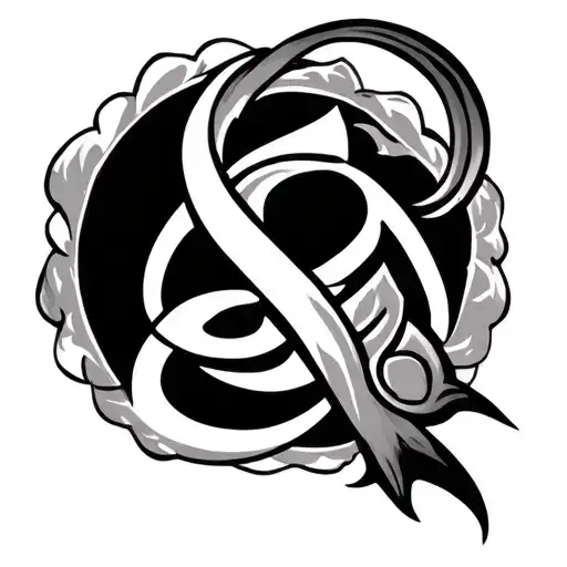 triskele hidden in the design tattoo design idea