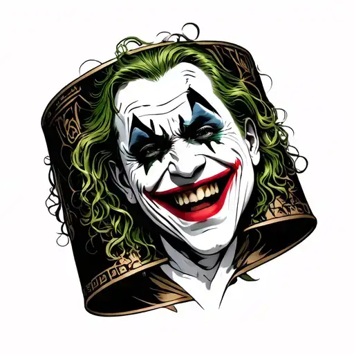 Gemini horoscope bracelet so he's in pain but still laughing like the joker tattoo design idea