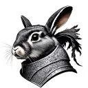 monty python rabbit black knight tattoo design idea