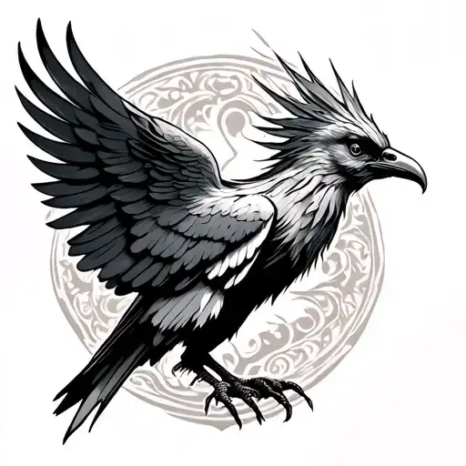 Liver Bird tattoo design idea