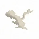 Filler Clouds and Smoke tattoo design idea