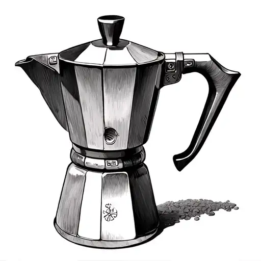 moka pot, 2962 tattoo design idea