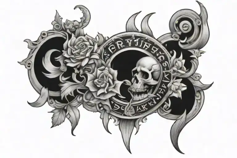 Fortune Helps the Brave tattoo design idea