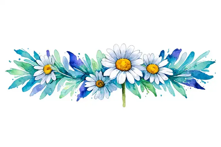 daisy tattoo design idea
