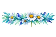daisy tattoo design idea