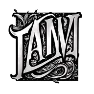 "TANVI" hidden within the design easy tattoo simple basic  tattoo design idea